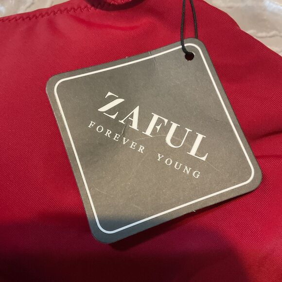 Zaful Crisscross Ruched Scalloped Bikini Medium - Picture 9 of 10